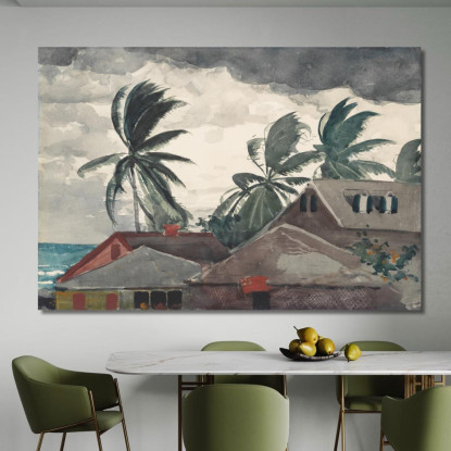 Ouragan Bahamas Winslow Homer tableau impression sur toile