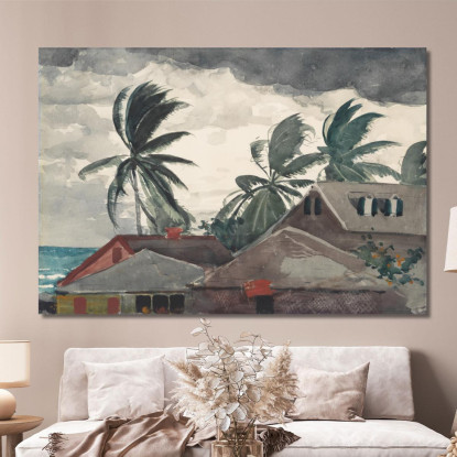 Ouragan Bahamas Winslow Homer tableau impression sur toile