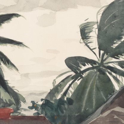 Uragano Bahamas Winslow Homer quadro stampato su tela