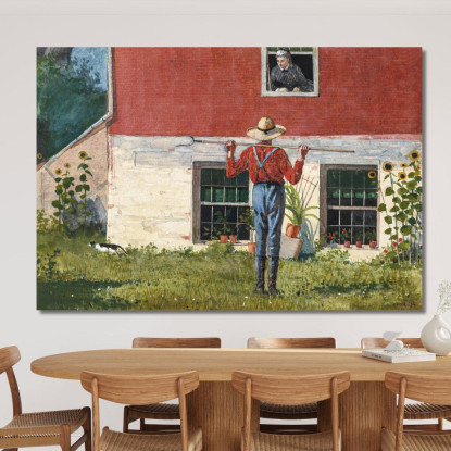 In The Garden Winslow Homer canvas print