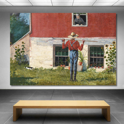 In The Garden Winslow Homer canvas print