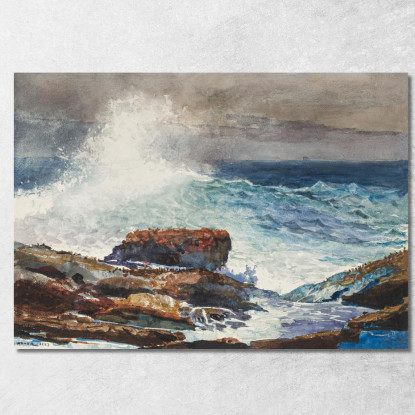 Marée Montante Scarboro Maine Winslow Homer tableau impression sur toile