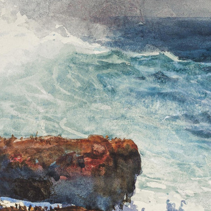 Flut In Scarboro, Maine Winslow Homer drucken auf leinwand