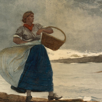 Dentro De La Barra Winslow Homer cuadro en lienzo