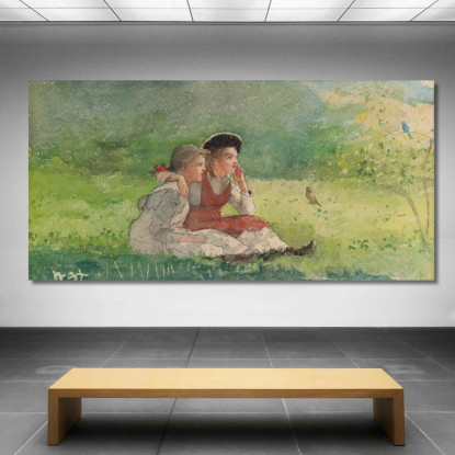Den Vögeln Lauschen Winslow Homer drucken auf leinwand