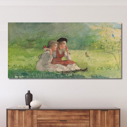 Listening To The Birds Winslow Homer canvas print