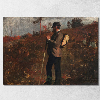 Man With A Knapsack Winslow Homer canvas print