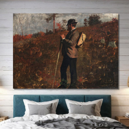 Man With A Knapsack Winslow Homer canvas print