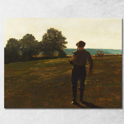 Man With A Scythe Winslow Homer canvas print