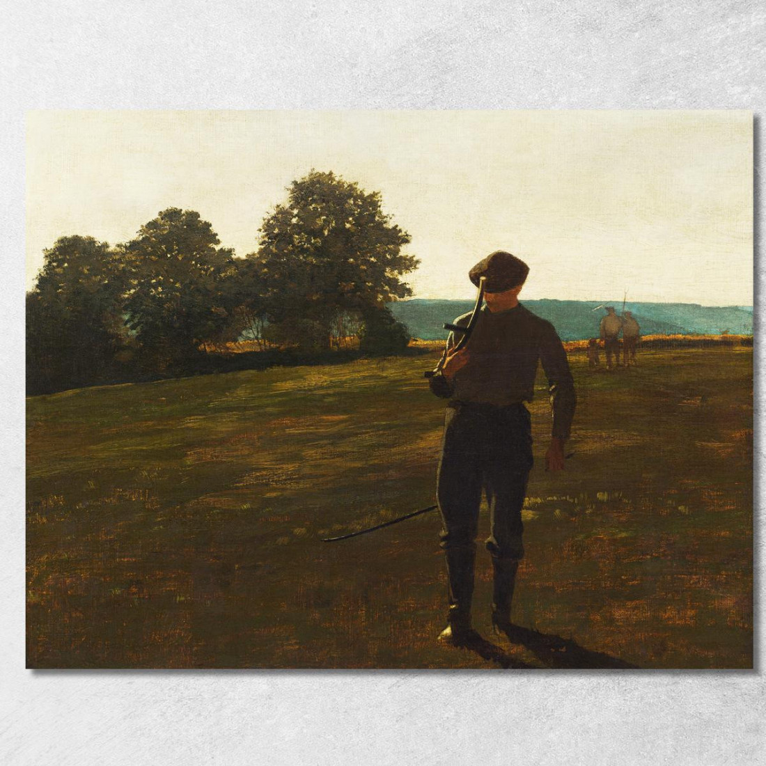 Mann Mit Einer Sense Winslow Homer drucken auf leinwand