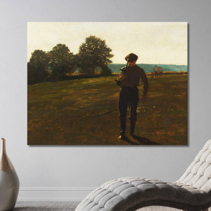 Man With A Scythe Winslow Homer canvas print