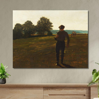 Man With A Scythe Winslow Homer canvas print