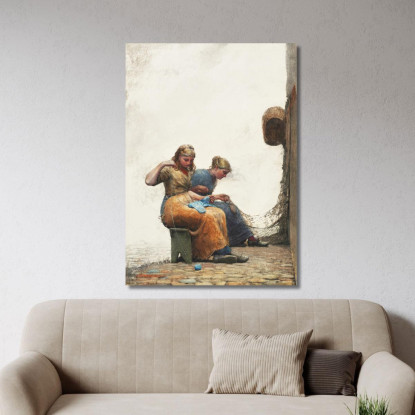 Mending The Nets Winslow Homer canvas print