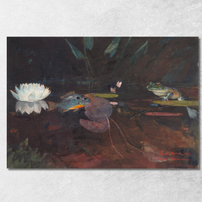Nerzteich Winslow Homer drucken auf leinwand