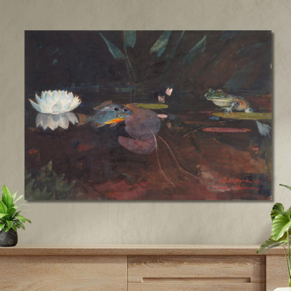 Étang De Vison Winslow Homer tableau impression sur toile