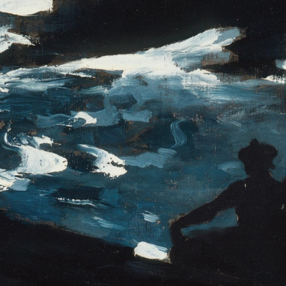 Chiaro Di Luna Sull'Acqua Winslow Homer quadro stampato su tela