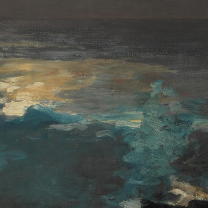 Lumière De L'Île En Bois Au Clair De Lune Winslow Homer tableau impression sur toile