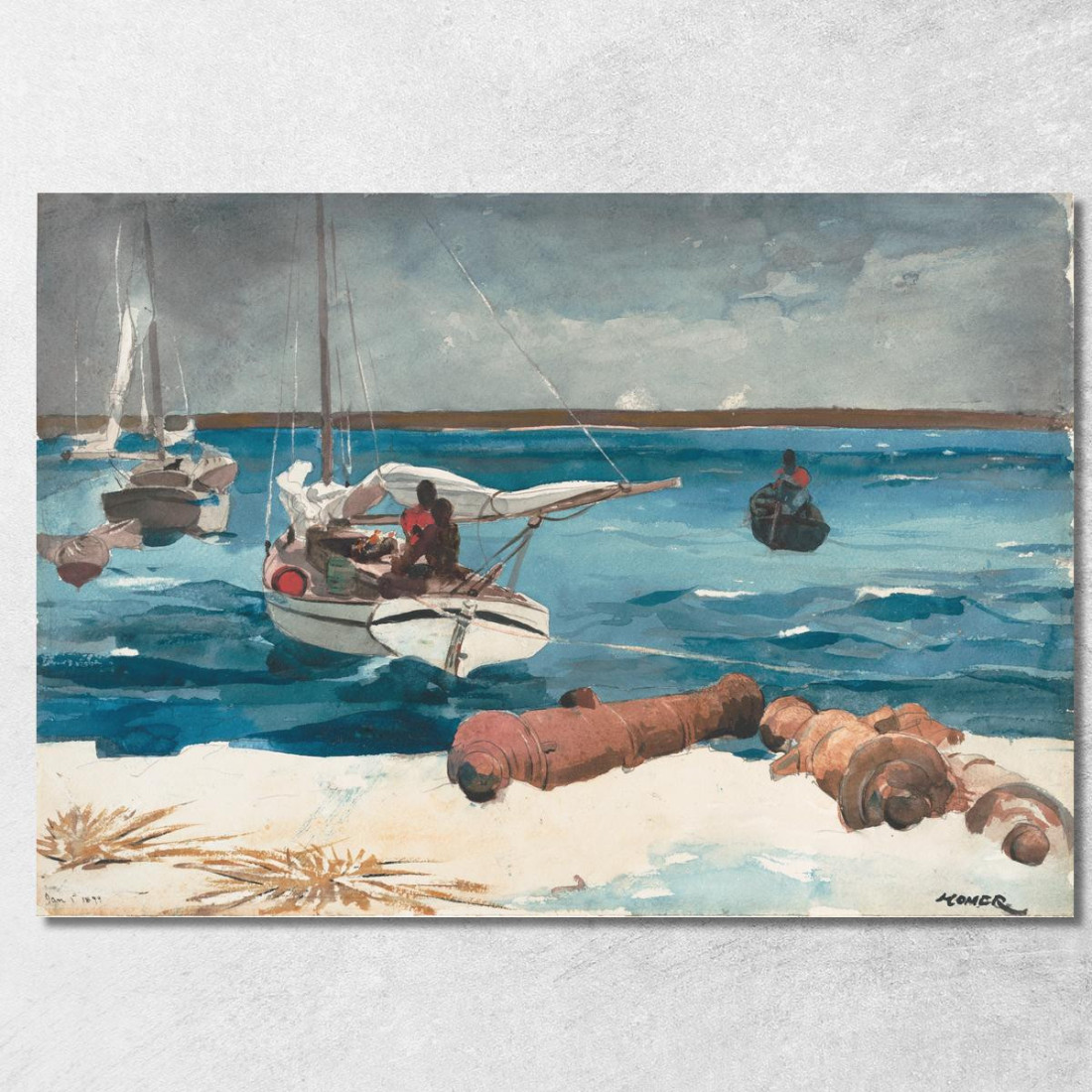 Nassau Winslow Homer quadro stampato su tela