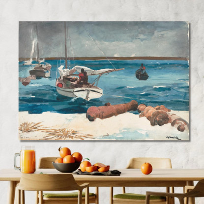 Nassau Winslow Homer quadro stampato su tela