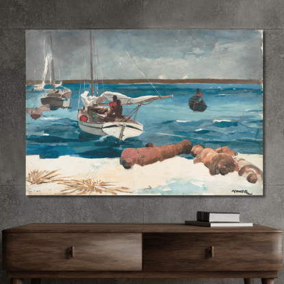 Nassau Winslow Homer quadro stampato su tela