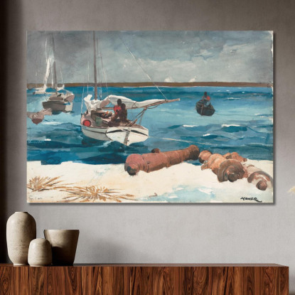 Nassau Winslow Homer quadro stampato su tela