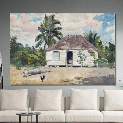 Native Hut At Nassau Winslow Homer canvas print