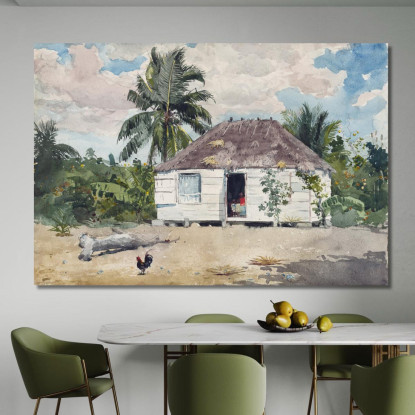 Native Hut At Nassau Winslow Homer canvas print