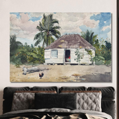Native Hut At Nassau Winslow Homer canvas print