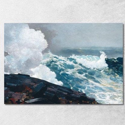 Nord-Est 2 Winslow Homer quadro stampato su tela