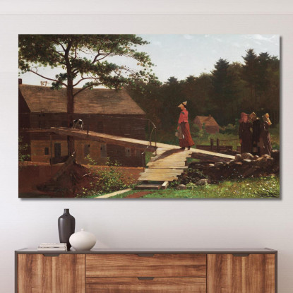 Antiguo Molino La Campana De La Mañana Winslow Homer cuadro en lienzo