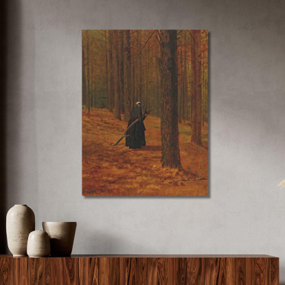 Alte Frau Sammelt Reisig Winslow Homer drucken auf leinwand