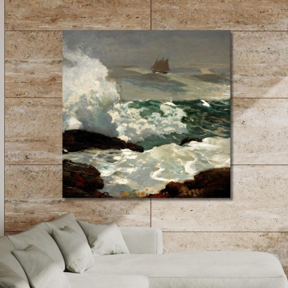 0 On A Lee Shoreﾠ Winslow Homer canvas print