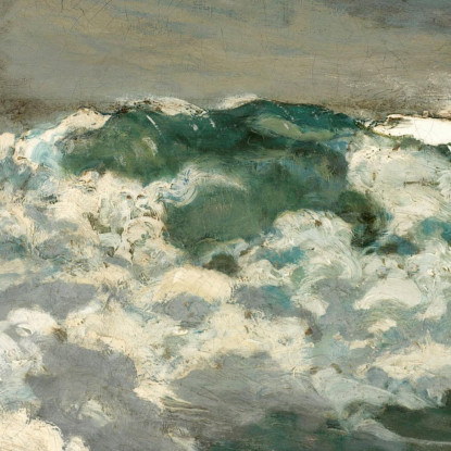 0 Sur Une Rive Sous Le Ventﾠ Winslow Homer tableau impression sur toile