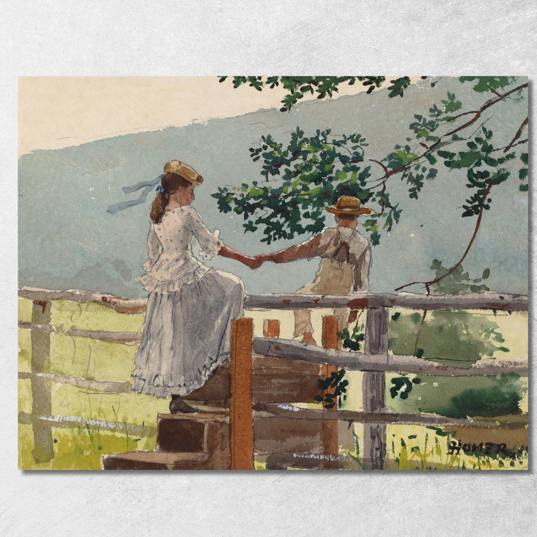Sur Le Style Winslow Homer tableau impression sur toile