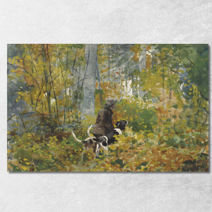 Sur La Piste Winslow Homer tableau impression sur toile