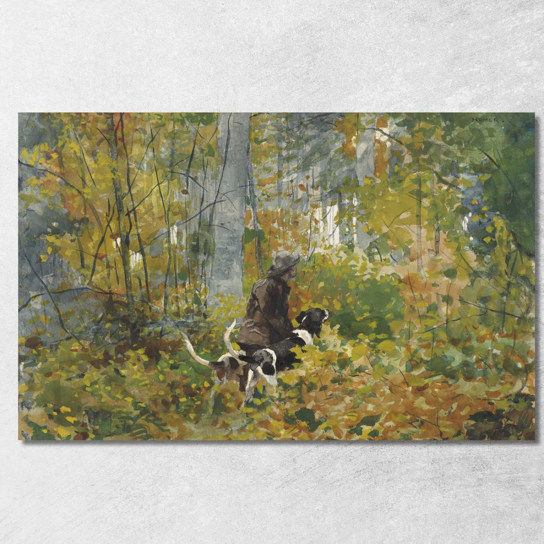 On The Trail Winslow Homer canvas print