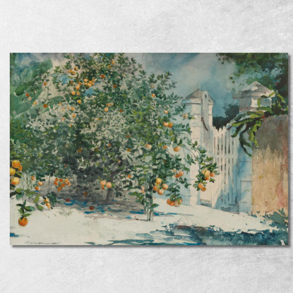 Orangers Et Porte Winslow Homer tableau impression sur toile