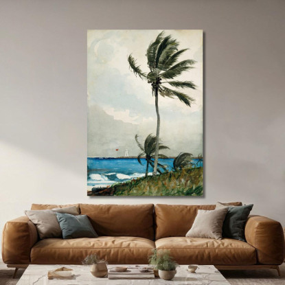 Palme Nassau Winslow Homer drucken auf leinwand