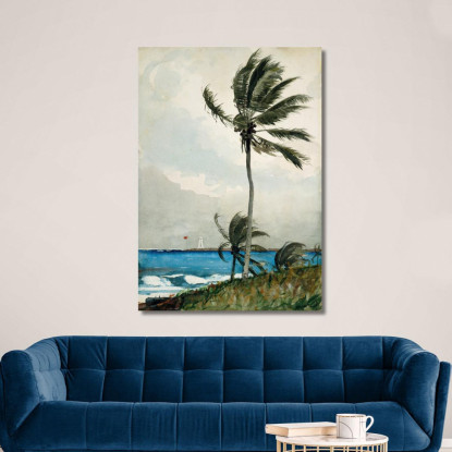 Palme Nassau Winslow Homer drucken auf leinwand
