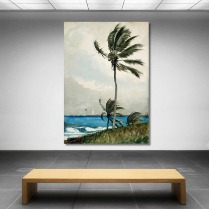 Palme Nassau Winslow Homer drucken auf leinwand