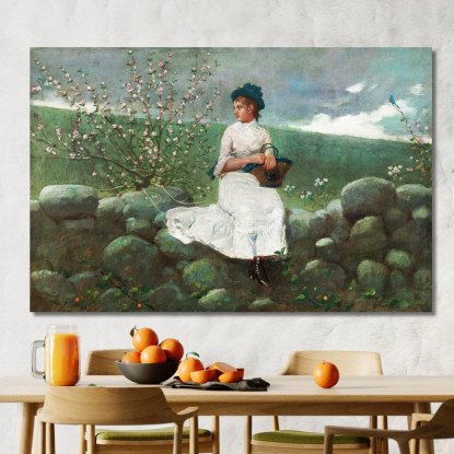 Pfirsichblüten Winslow Homer drucken auf leinwand