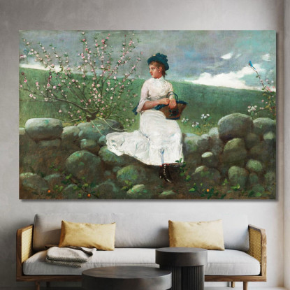 Peach Blossoms Winslow Homer canvas print
