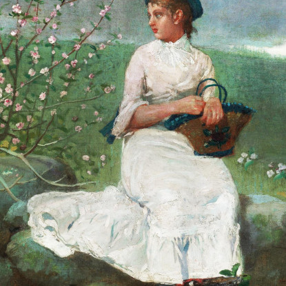 Flores De Durazno Winslow Homer cuadro en lienzo