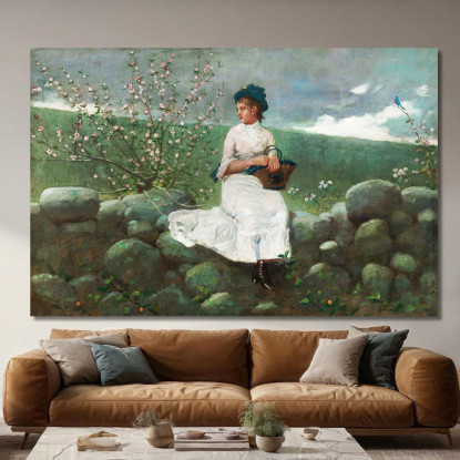 Peach Blossoms Winslow Homer canvas print