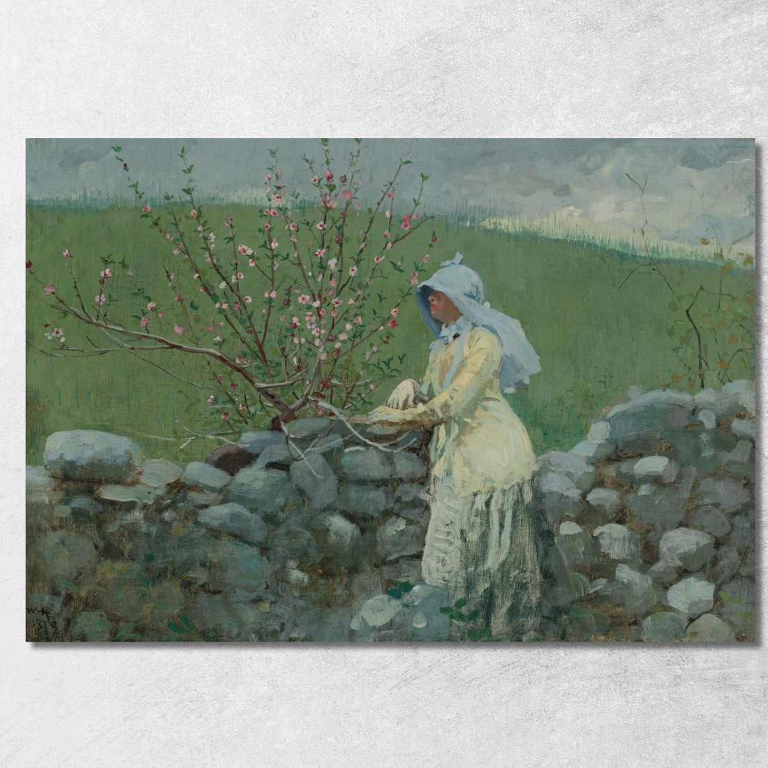 Flores De Durazno Winslow Homer cuadro en lienzo