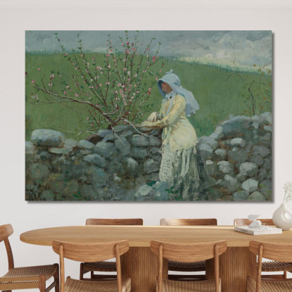 Pfirsichblüten Winslow Homer drucken auf leinwand