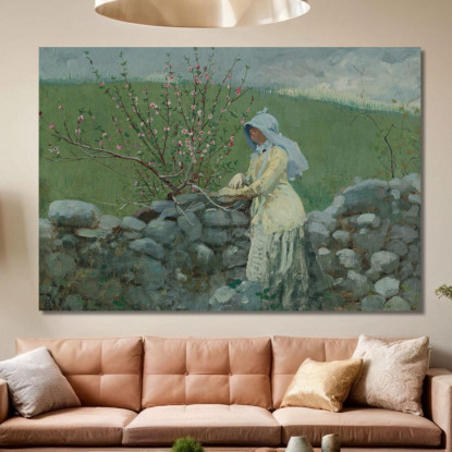 Fleurs De Pêche Winslow Homer tableau impression sur toile