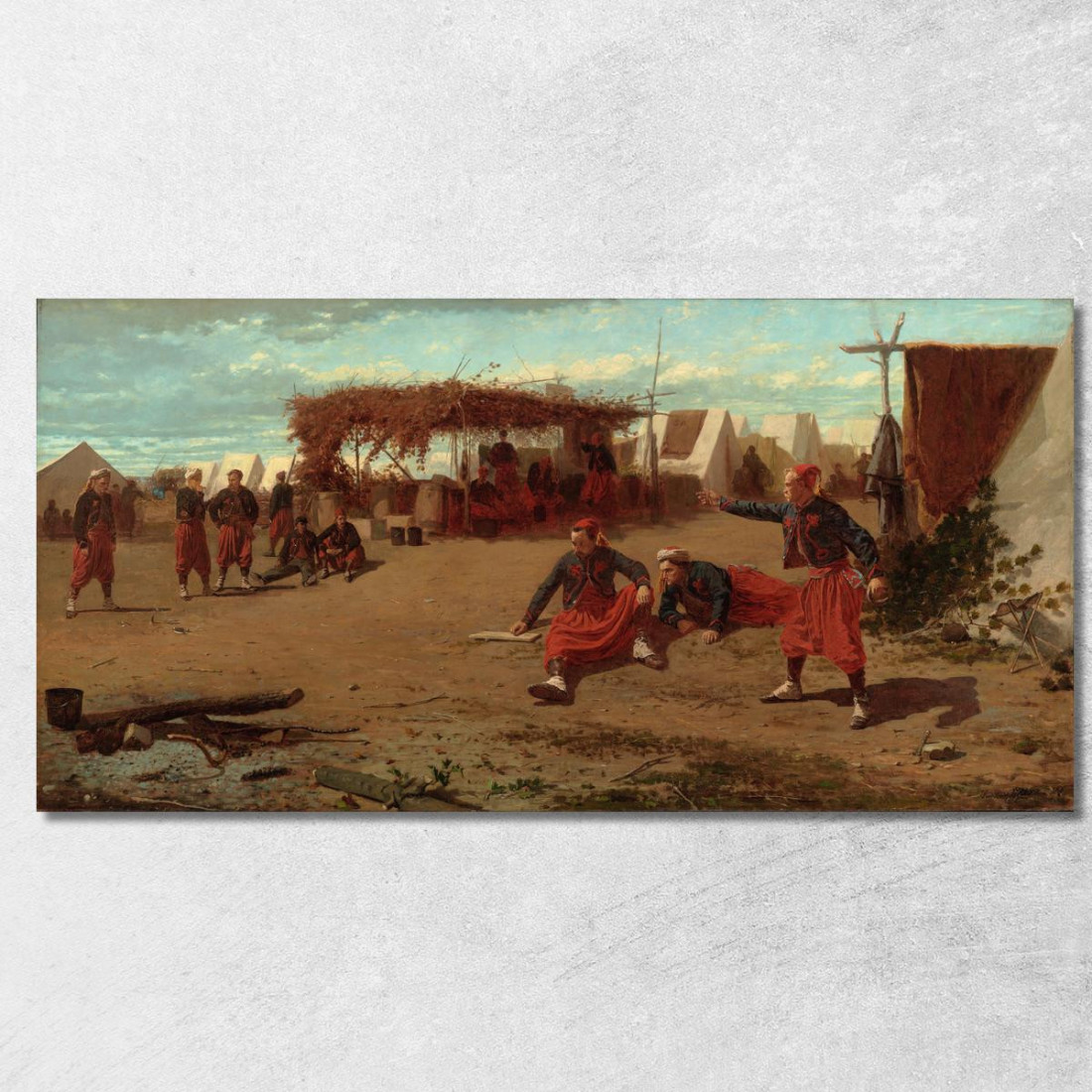 Pitching Quoits Winslow Homer canvas print