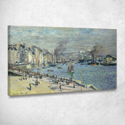 Vista Del Vecchio Porto Esterno A Le Havre 1874 Claude Monet mnt107 quadro stampato su tela