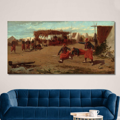 Lancement De Quoits Winslow Homer tableau impression sur toile